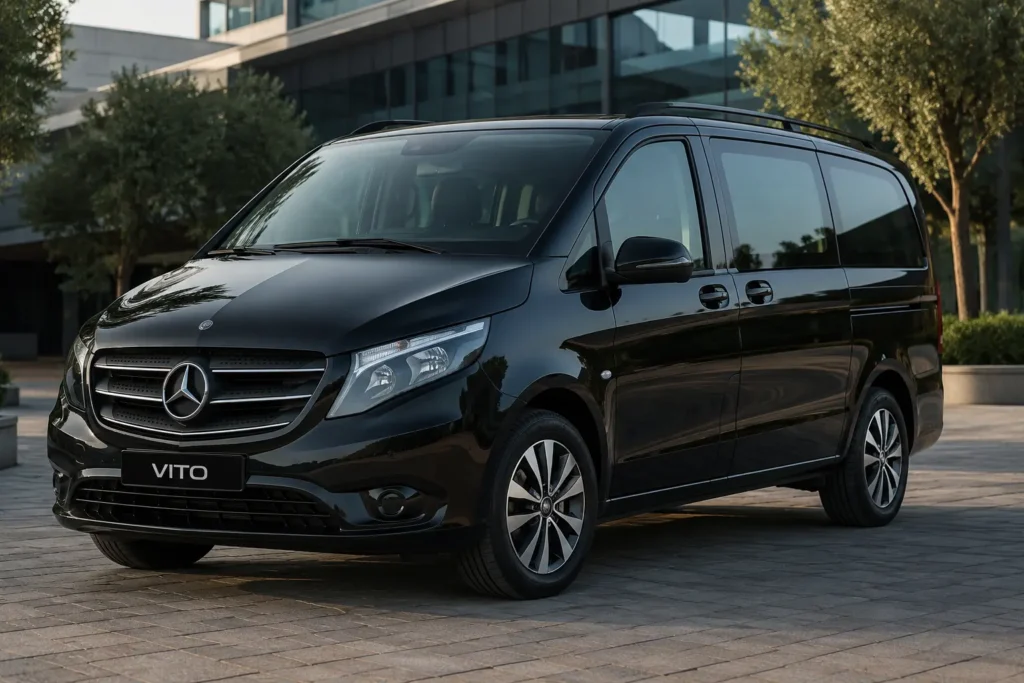 Mercedes Vito Athens Airport Minivan for private airport transfers in Athens